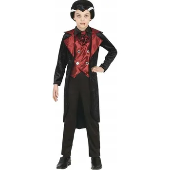 Karnevalový kostým KOSTÝM DRAKULA UPÍR HALLOWEEN VELIKOST 116
