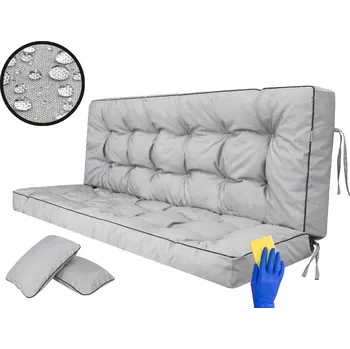 Podsedák Velký polštář na houpačku "Pola" 120x105 cm, šedá barva