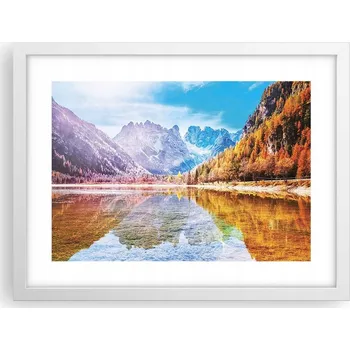 Obraz Obraz plakát v bílém rámu do obýváku 40x30 krajina foto na zeď