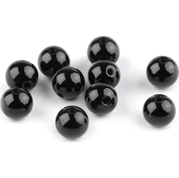 Korálek Onyx, minerální korálky Ø6 mm Varianta: onyx, Balení: 61 ks