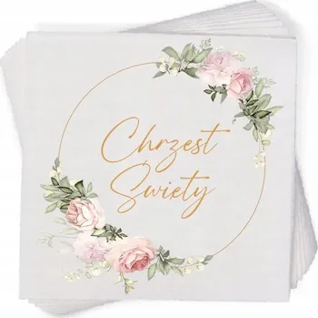 Papírový ubrousek Ubrousky na křtiny Extra Party vícebarevné 33x33 cm 12 ks