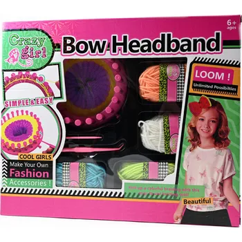 kreativní sada HÁČKOVÁNÍ PRO DĚTI TKANÍ NA STAVU SADA PRO ZAČÁTEČNÍKY