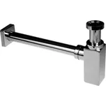 Mereo Sifon umyvadlový hranatý, celokovový s převlečnou maticí, pochrom. mosaz, 5/4"x ø 32 mm CH13