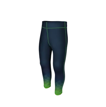 Dívčí legíny WAMU Dětské funkční legíny MOZAIKA zelená/tmavá vel. 134-140