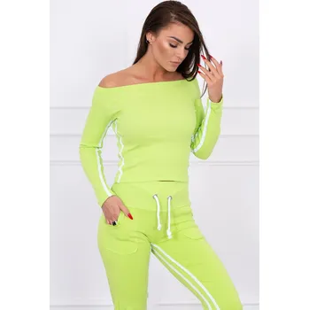 Zelená dámská souprava s dvojitým lemováním K-Fashion, UNI i519_14838-U