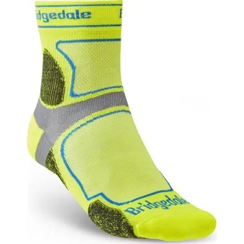 Pánské běžecké ponožky Bridgedale Trail Run Ultra Light T2 Coolmax Sport 3/4 Crew yellow - S (3-5,5) EU 36-39 / 22-24,5 cm