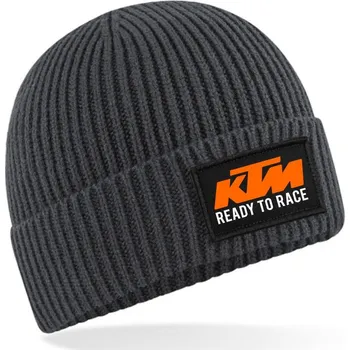 Čepice FELPA Zimní čepice s motivem KTM READY TO RACE, více barev Velikost.: Šedá