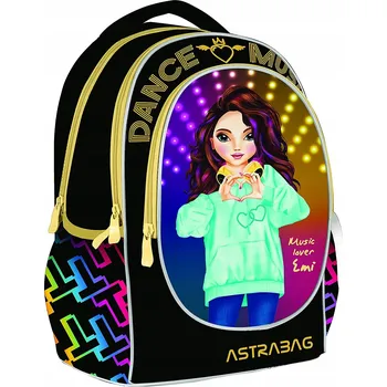 Školní batoh Školní batoh AstraBag vícekomorový 24 l černý, žlutý, vícebarevný