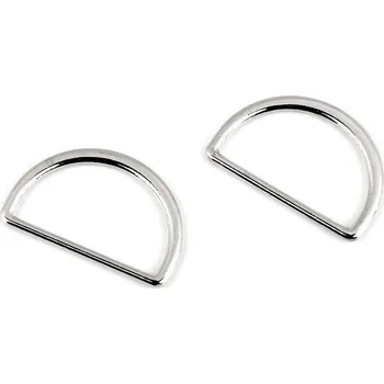 Polokroužek na textilní pásky šíře 25 mm plochý Varianta: 1 nikl, Balení: 50 ks