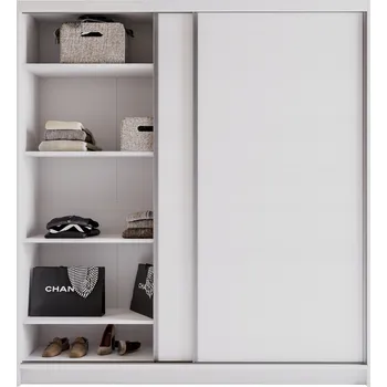 Šatní skříň Skříň Eurotel DENVE 200 x 218 x 60,3 cm bílá