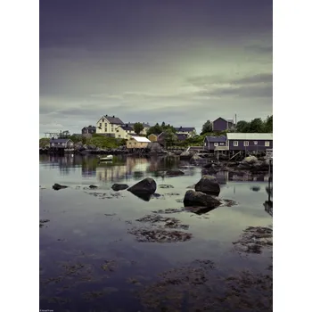 Obraz Plakát Pobřeží norského fjordu bez rámu 30 x 40 cm