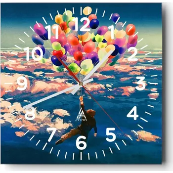 Hodiny Nástěnné hodiny do obýváku 40x40 Pro děti Tiché hodiny na skle Bez hlučný