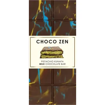 Čokoláda Choco Zen Dubajská čokoláda Pistachio Kunafa mléčná 25 % 190 g