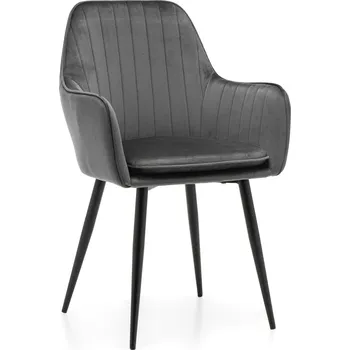 Jídelní židle ČALOUNĚNÁ ŽIDLE PROŠÍVANÁ S POLŠTÁŘEM VELUROVÁ DO OBÝVACÍHO POKOJE JÍDELNY EMILIA