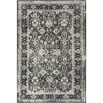 Koberec Koberec koberec do obýváku 120x180 cm, klasický černo-krémový vzor