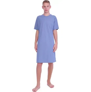 Pánská noční košile Pánská noční košile Ruko 9143/697, L, modrá