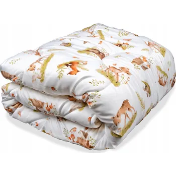 přikrývka Přikrývka Zvířata Les 140x200 Antialergická Super Nadýchaná z Polska