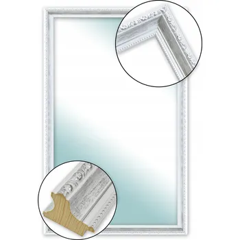 Zrcadlo Zrcadlo s rámem ZDOBENÉ BÍLÉ STŘÍBRNÉ ZLATÉ 110x60