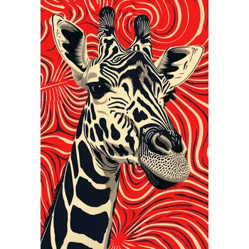 Plakát Plakát Pohled Žirafy bez rámu 61 x 90,5 cm