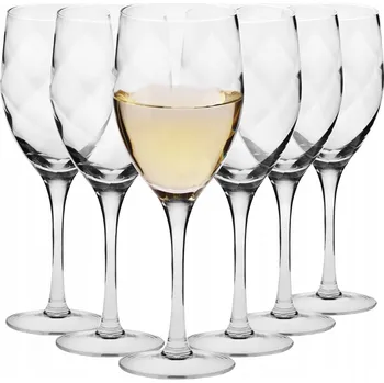 Sklenice Skleničky na bílé víno Krosno ROMANCE, bezbarvé, 270 ml, 6 ks