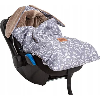 Zavinovačka SPACÍ PYTEL ZAVINOVAČKA do autosedačky, TEPLÁ deka pro dítě ZAJÍČEK