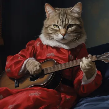 Plakát Plakát Melodie Kočičí Tlapky bez rámu 70 x 70 cm