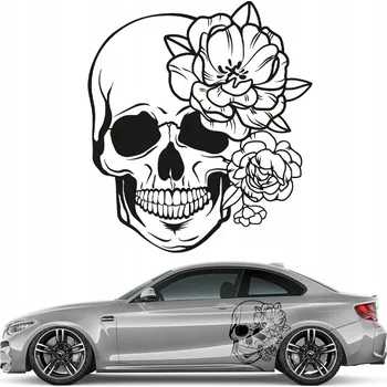 Samolepicí dekorace na vozidlo Samolepka na auto LEBKA KVĚTINY 44x49 Cm