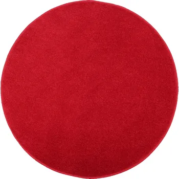 Koberec 133x133 cm (průměr) Vánoční Koberec Eton červený kulatý