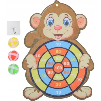Montessori terč na šipky, dart + míčky