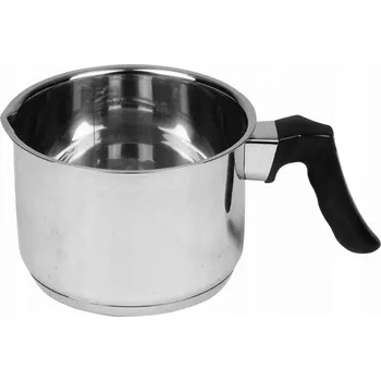 Hrnec Hrnec na vaření mléka Brunbeste ocelový černý 1,0 l 12 cm