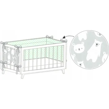 Mantinel do postýlky Smukee 180 cm x 180 cm