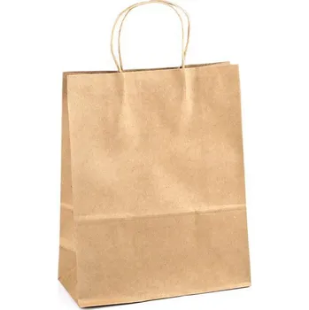 Papírová taška 26x32 cm Varianta: hnědá přírodní, Balení: 5 ks