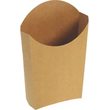 Jednorázové nádobí Pacovis Box na hranolky 93x130x35mm kraft/PLA (100ks)