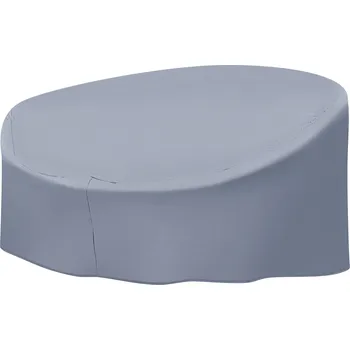 Zahrada Plášť do deště pro sluneční ostrov 75 x 140 x 165 cm z polyesteru s PVC povlakem Oval Modern Beliani