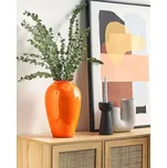 Dekorativní váza oranžová terakotová 39 cm moderní obývací pokoj ložnice Beliani