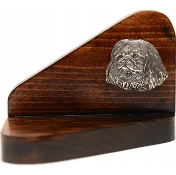 Svícen Pekingský psík dřevěný podstavec se psem na čajovou svíčku (tealight) - ohřívač