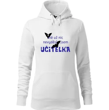 Dámská mikina DOBRÝ TRIKO Dámská mikina s potiskem Jsem učitelka Velikost dámské mikiny: L, Barva: Bílá