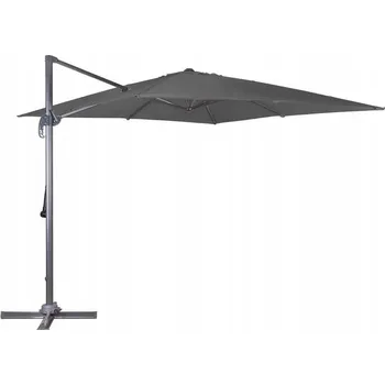 Deštník s boční nohou Happy Green šedý 300 x 300 cm