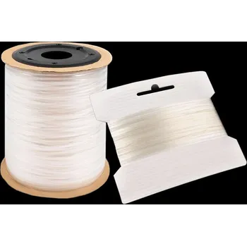 Textilní guma Silikonová pruženka / lastin šíře 4 mm elastická Varianta: transparent, Balení: 1200 m