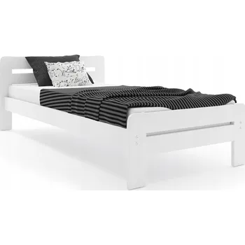 Postel Jednolůžková dřevěná postel BMS Group 90x200 cm bílá