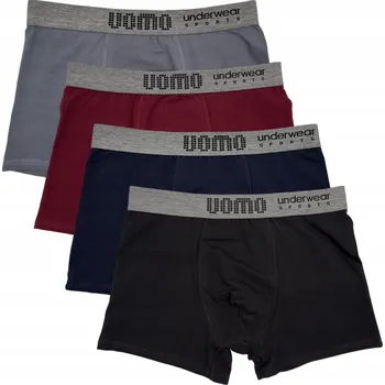 Pánské spodní prádlo 4x PÁNSKÉ BAVLNĚNÉ BOXERKY SLIPY MIX BAREV UOMO 3XL