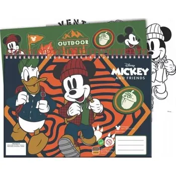 Sešit Hladký sešit A4 Mickey Mouse GIM, 40 listů