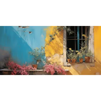 Plakát Plakát Slunečná Ulice bez rámu 91,3 x 44,5 cm