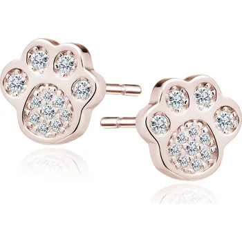 Náušnice Olivie Stříbrné náušnice ROSE TLAPKA 4202 Ag 925; ≤1,3 g.