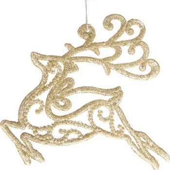 Vánoční ozdoba Vánoční koule Závěsná ozdoba na stromeček zlatý sob