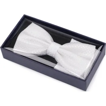 Kravata Sada motýlek a kapesníček do saka Varianta: 1 bílá, Balení: 1 krab.