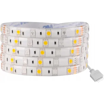 LED páska LED pásek 12V 24W 300 LED 5m IP65 RGB + 4000K