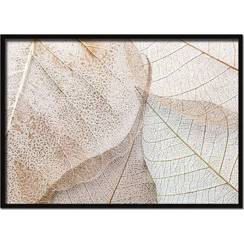 Obraz OBRAZ PLAKÁT V RÁMU 53x73 cm Zlaté Listy P635