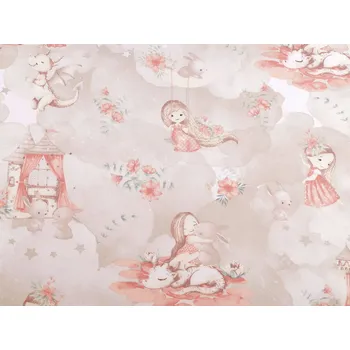 Bavlněná látka / plátno holčička