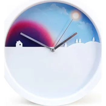 Hodiny Nástěnné hodiny s pohyblivým pozadím Day&Night